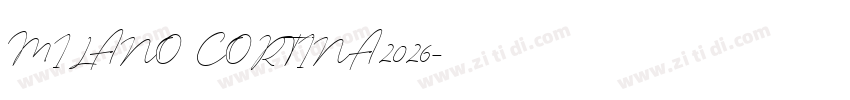 MILANO CORTINA2026字体转换